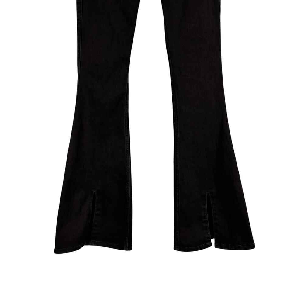 New Hollister Dark Wash Denim High Rise Flare soft Stretch Jeans W24 L31 Casual - Picture 7 of 9